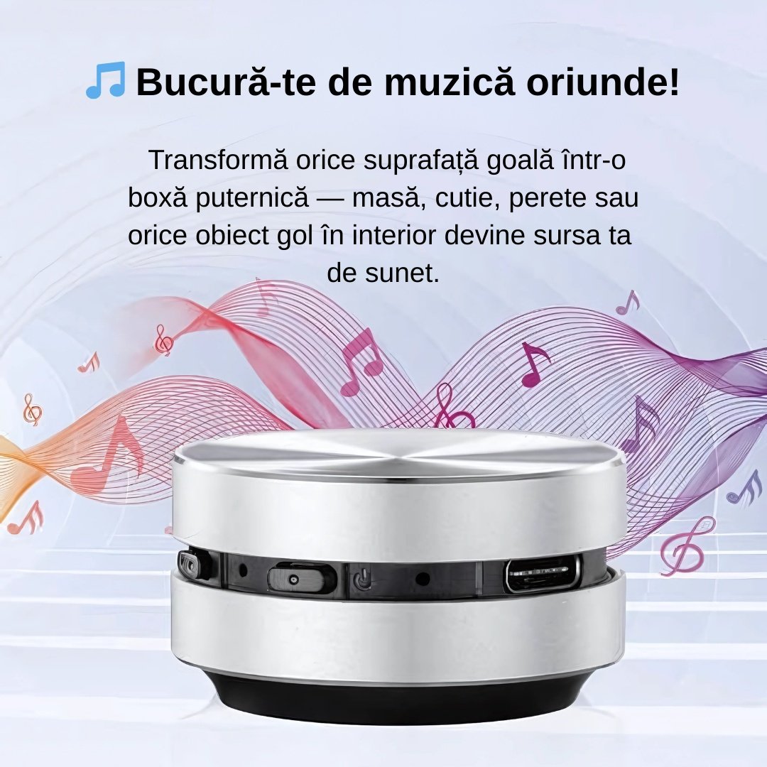 Mini Boxă Inteligentă cu Vibrații Sonore