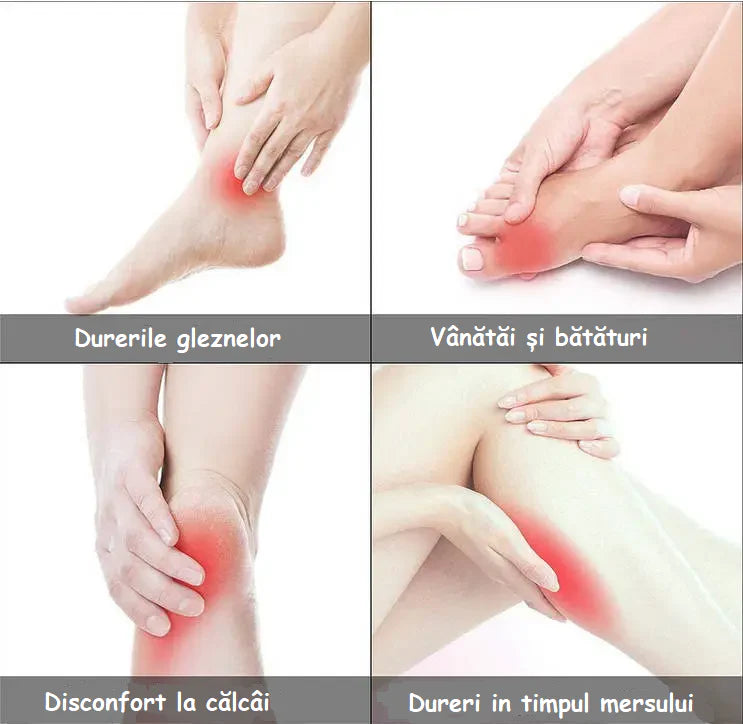 Set de 2 talpici anti durere cu protecție pentru călcâi